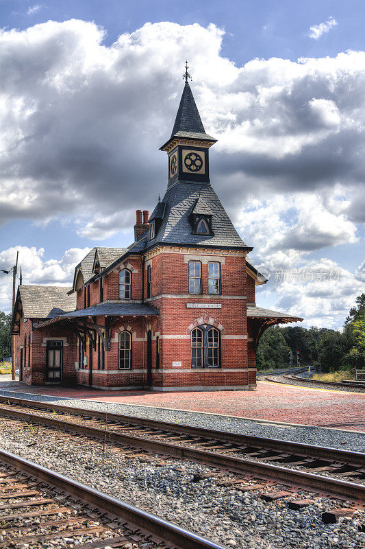 Old Maryland Railroad Station in Point of Rocks——HDR